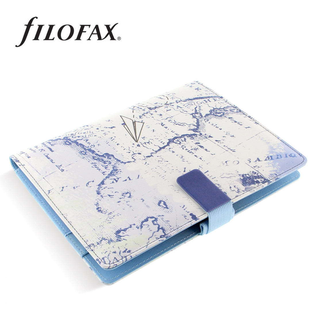 Filofax Tablet Case, Cover, large, Retro Map strap