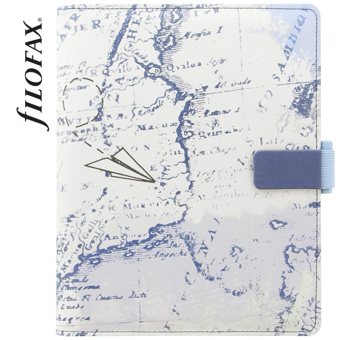 Filofax Tablet Case, Cover, small, Retro Map strap