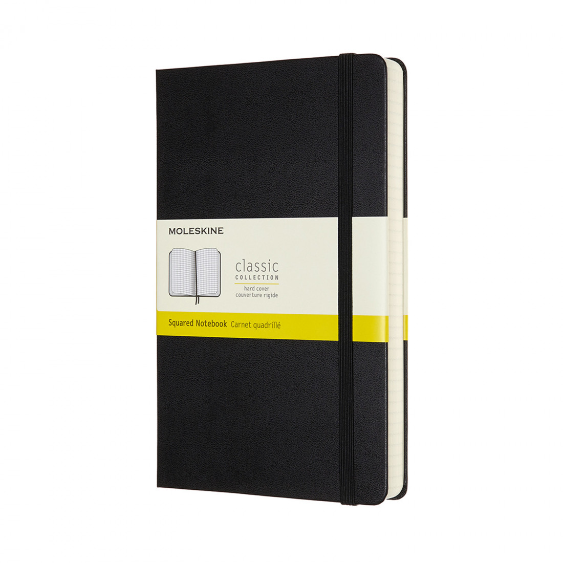 Notebook Large 13x21 Squared Expanded Version Black Hard Cover Moleskine