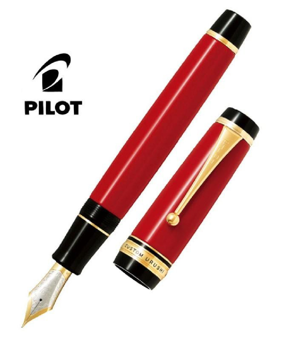 Pilot Custom Urushi Vermillion Lacquer Fountain Pen FKV-88SR-R