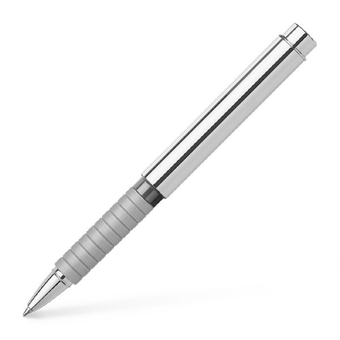 Faber Castell Basic Metal Polished Silver Cap Rollerball Pen 148461