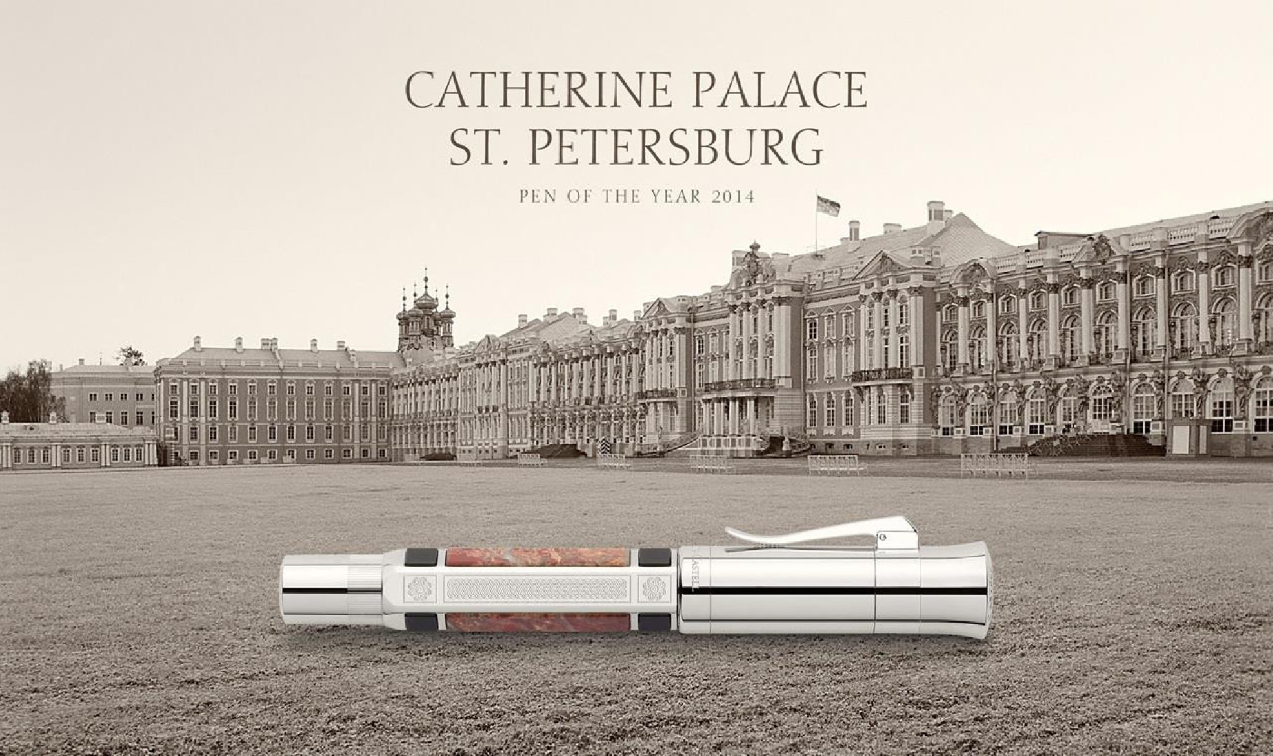 Graf Von Faber Castell pen of the year 2014 platinum plater Rollerball Catherine Palace St Petersburg