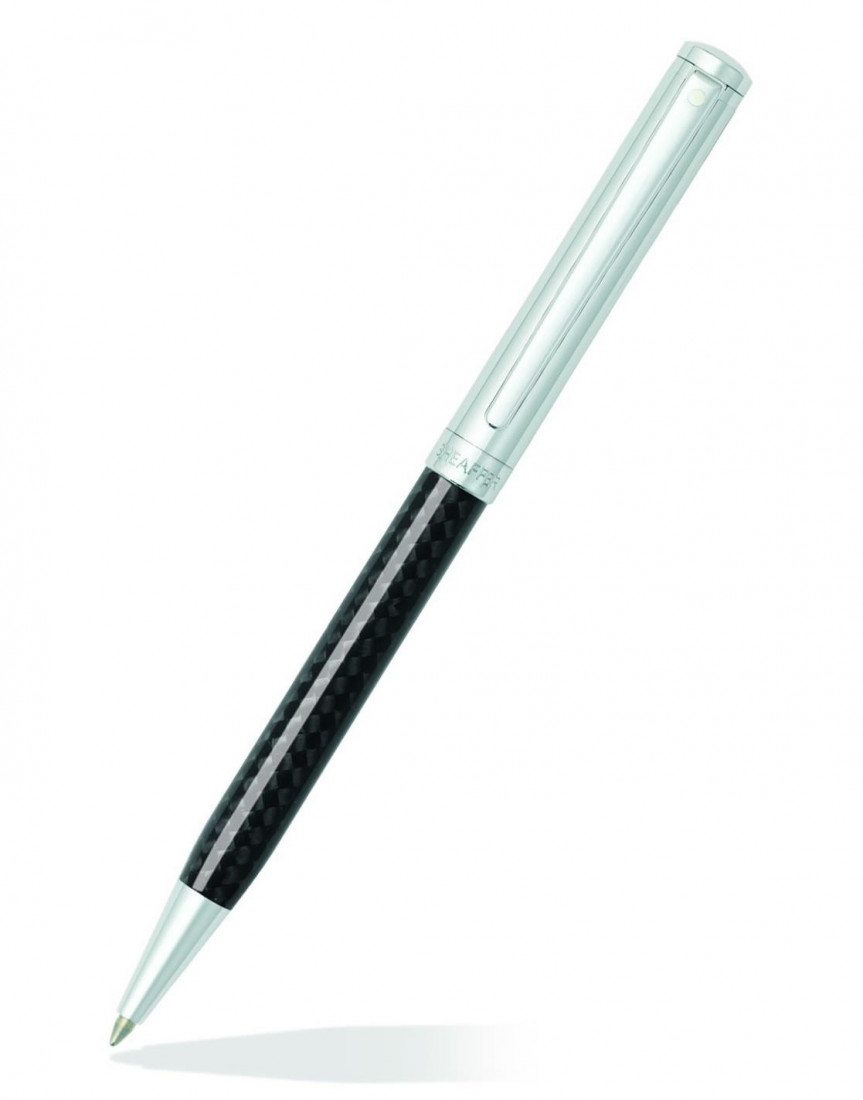 Sheaffer Intensity carbon fiber & chrome plated cap CT Ball Pen 9239-2