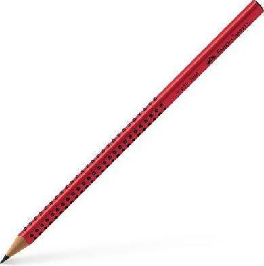 Faber Castell μολύβι grip 2001 χωρίς γόμα κόκκινο Β 217033