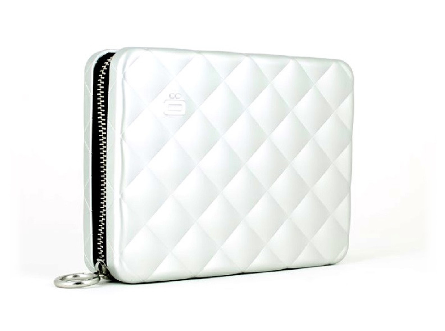 OGON QUILTED PASSPORT WALLET SILVER