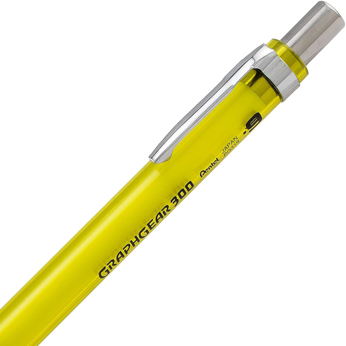Pentel Graphgear 300 Yellow 0.9mm mechanical pencil PG319-TGX