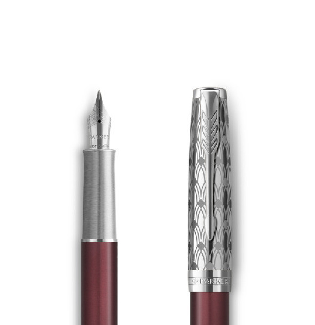 Parker Sonnet special edition 2021 Premium Metal red CT nib 18k Fountain pen