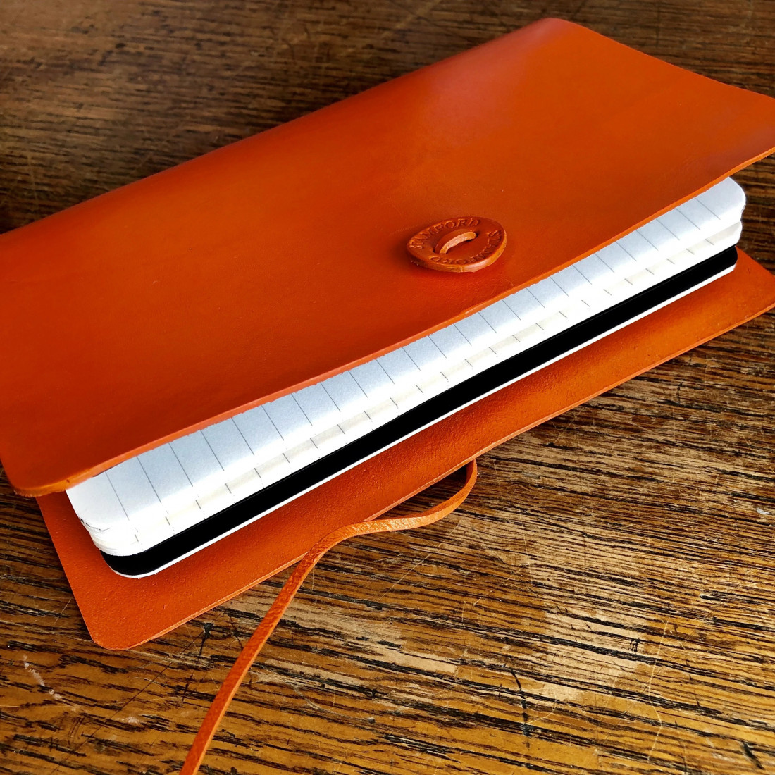 The Travellers Journal Bright Range, Orange, Large (18x25.5) Stamford