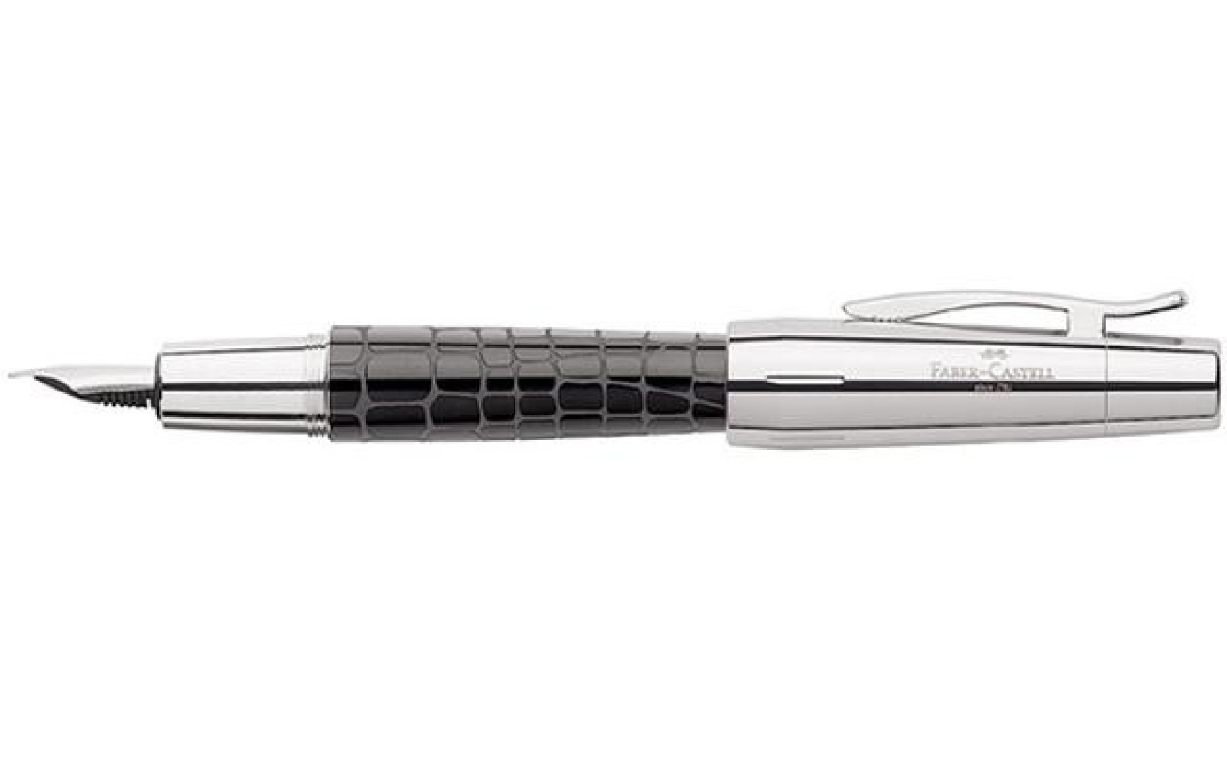 Faber Castell E-Motion Precious Resin Black Crocodile  Fountain Pen