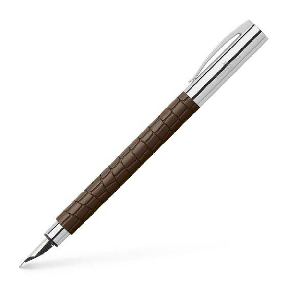 Faber Castell Ambtition Croco brown 3D fountain pen 146051