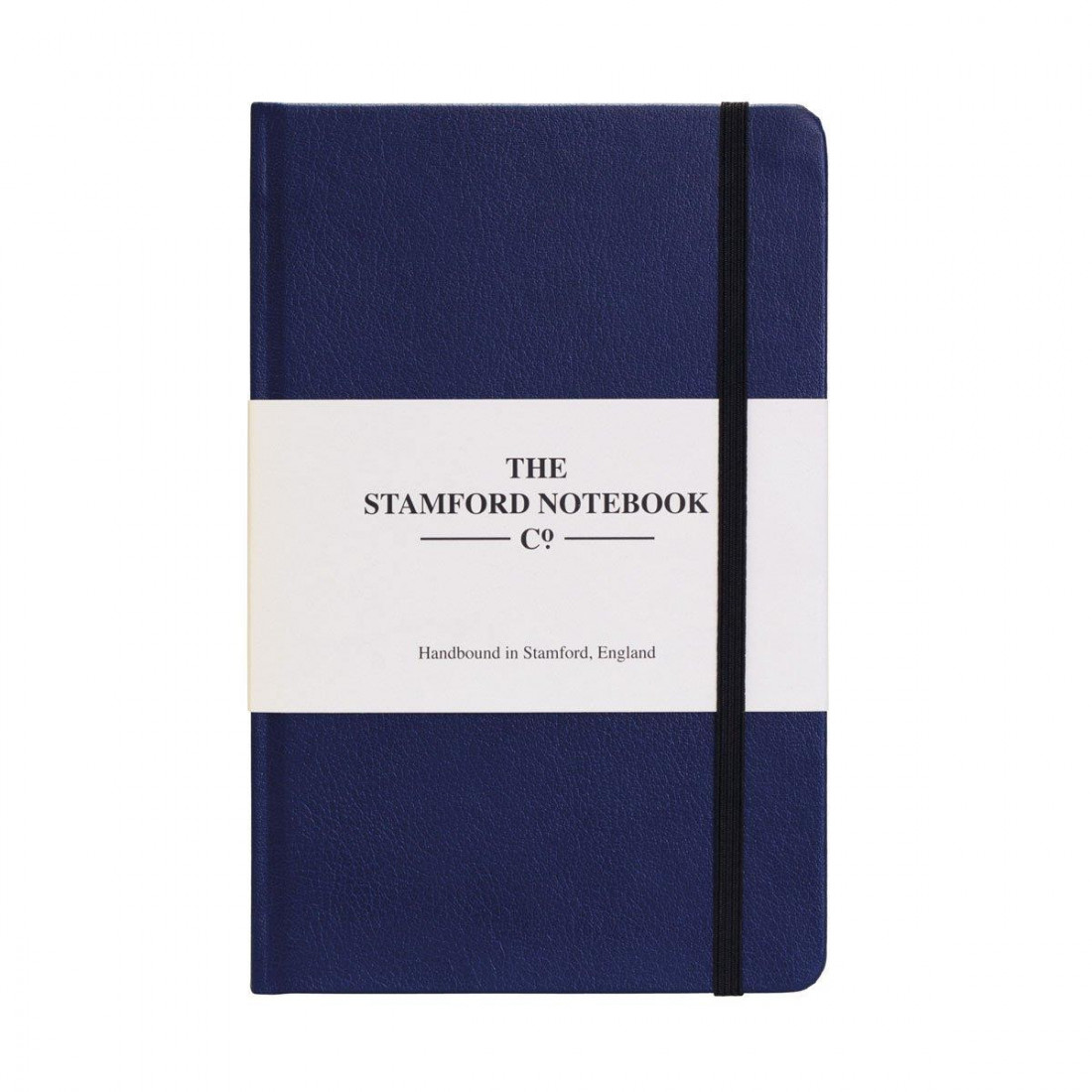 The recycled Leather Notebook Royal Blue Medium 13,5x21 Stamford