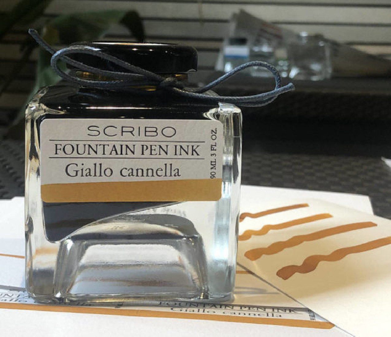 Scribo Giallo Cannella, warm and deep 90ml bottle ink