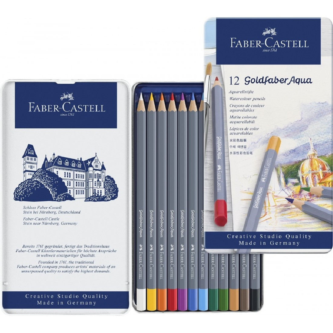 Watercolour Pencils Aqua Goldfaber set 12pcs Faber Castell