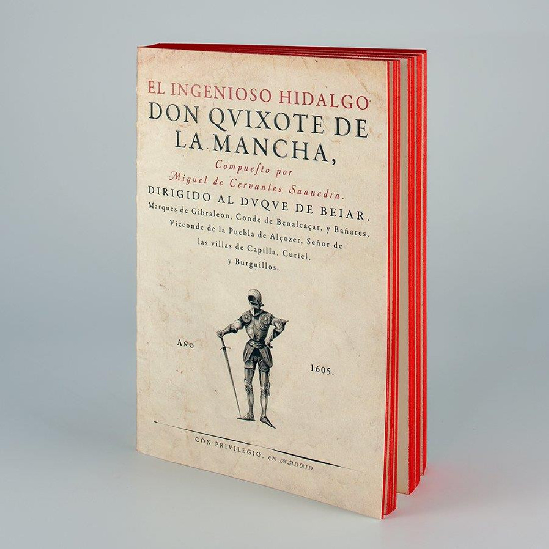 ANTIQUE NOTEBOOK Don Quixote LIBRI MUTI