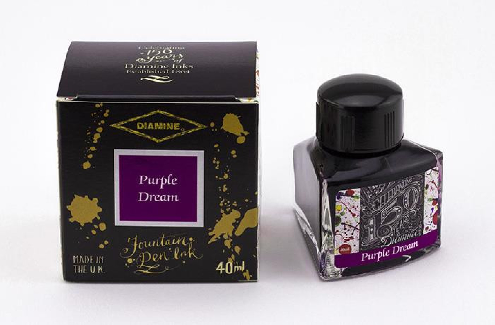 Diamine 40ml Purple Dream 1116 150 years anniversary Fountain pen ink bottle