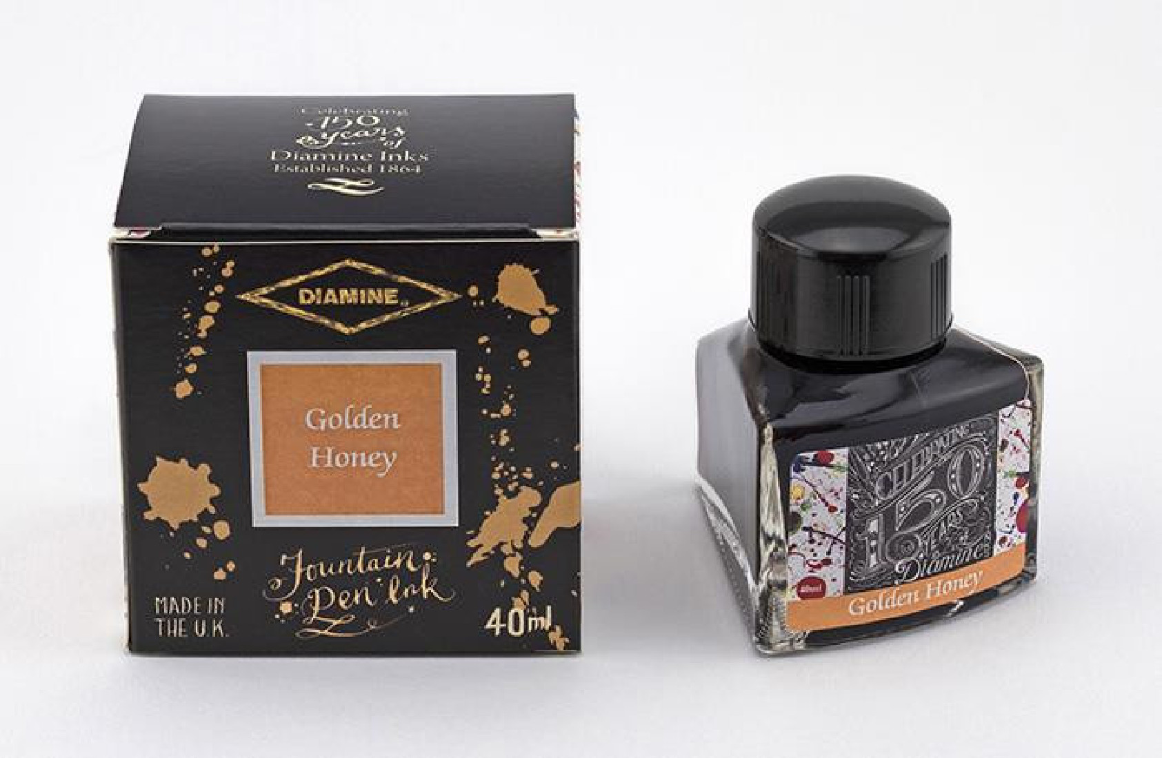 Diamine 40ml Golden Honey 1115 150 years anniversary Fountain pen ink bottle
