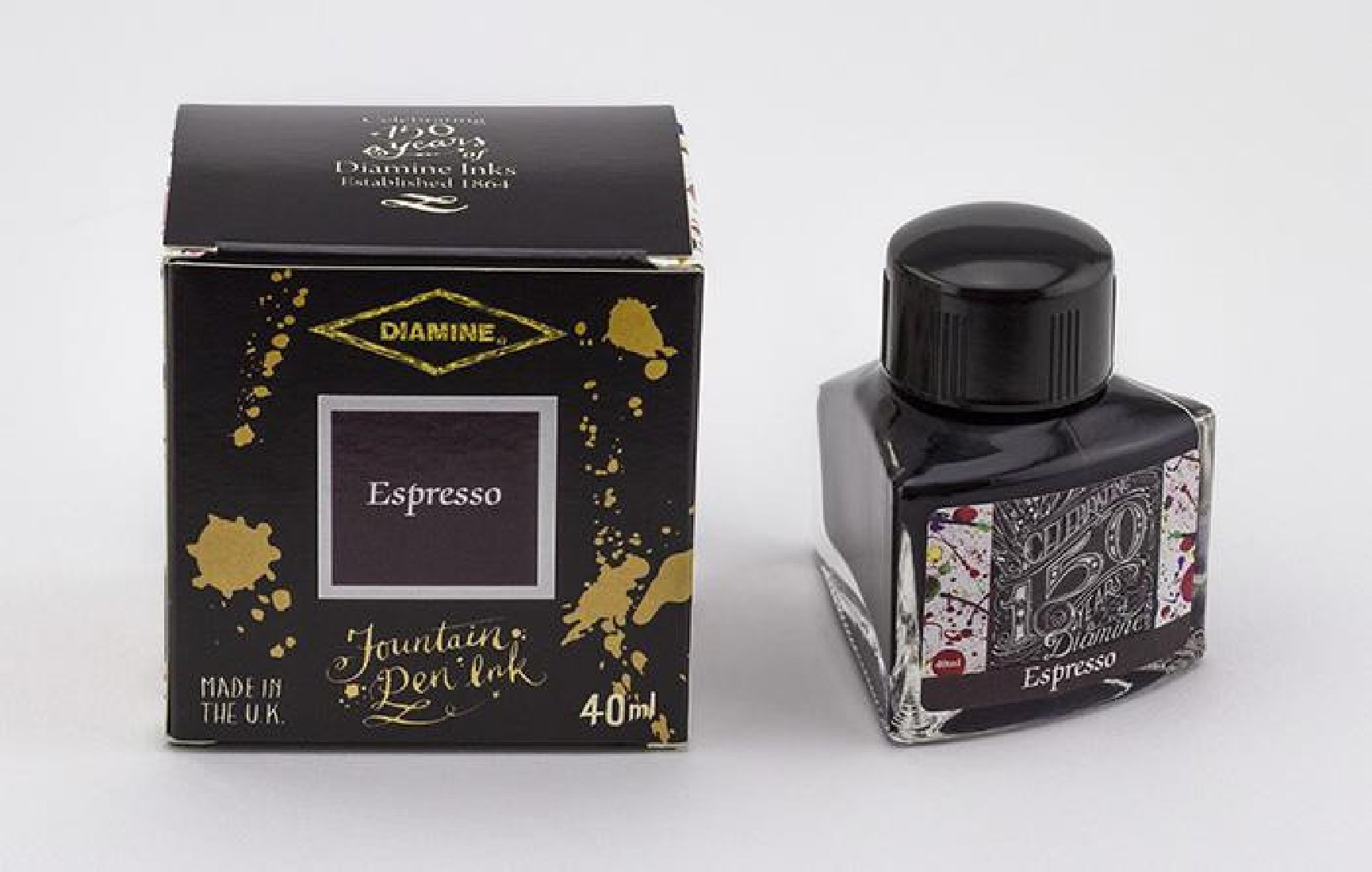 Diamine 40ml Espresso 1114 150 years anniversary Fountain pen ink bottle