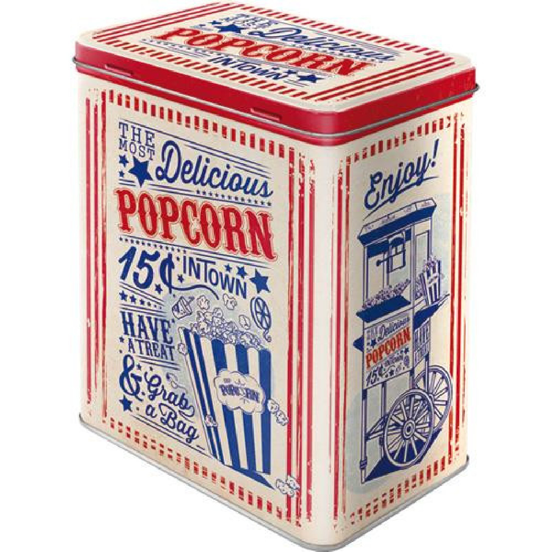 Μεταλλικό κουτί μεγάλο USA Popcorn 30144 Nostalgic Art