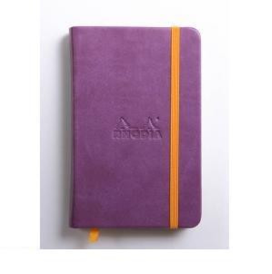 NOTEBOOK A6 RHODIARAMA VIOLET LINED HARD COVER RHODIA