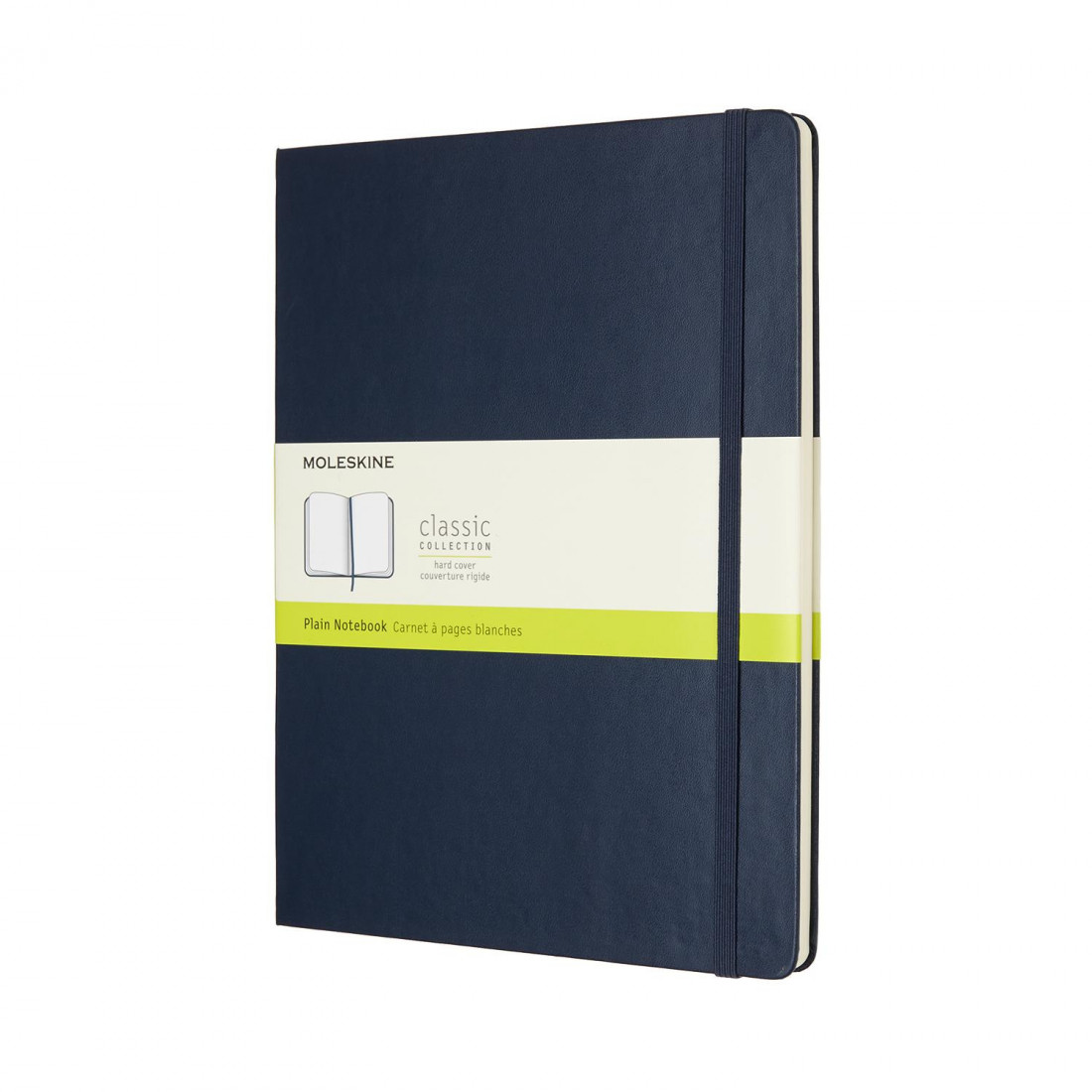 Notebook Extra Large 19x25 Plain Sapphire Blue Hard Cover Moleskine