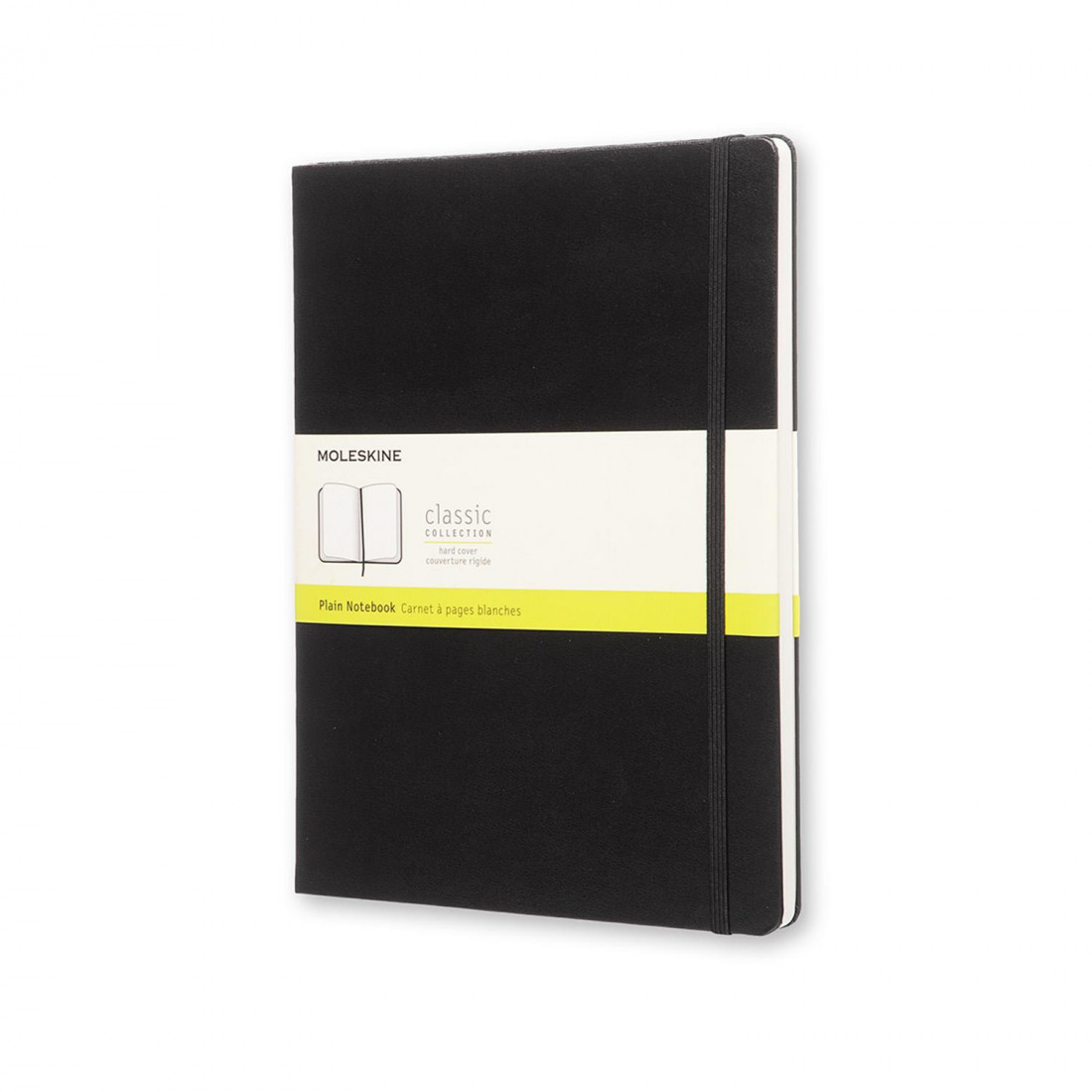 Moleskine plain notebook hard cover extra large 19x25 black