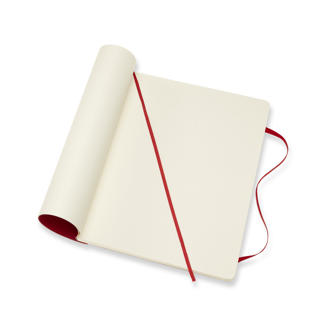 Moleskine Notebook Extra Large 19x25 Plain Scarlet Red Soft Cover