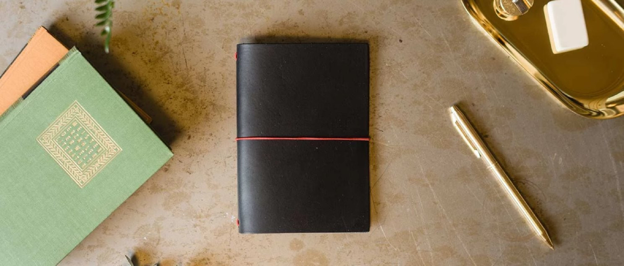 Paper Republic grand voyageur pocket black leather journal