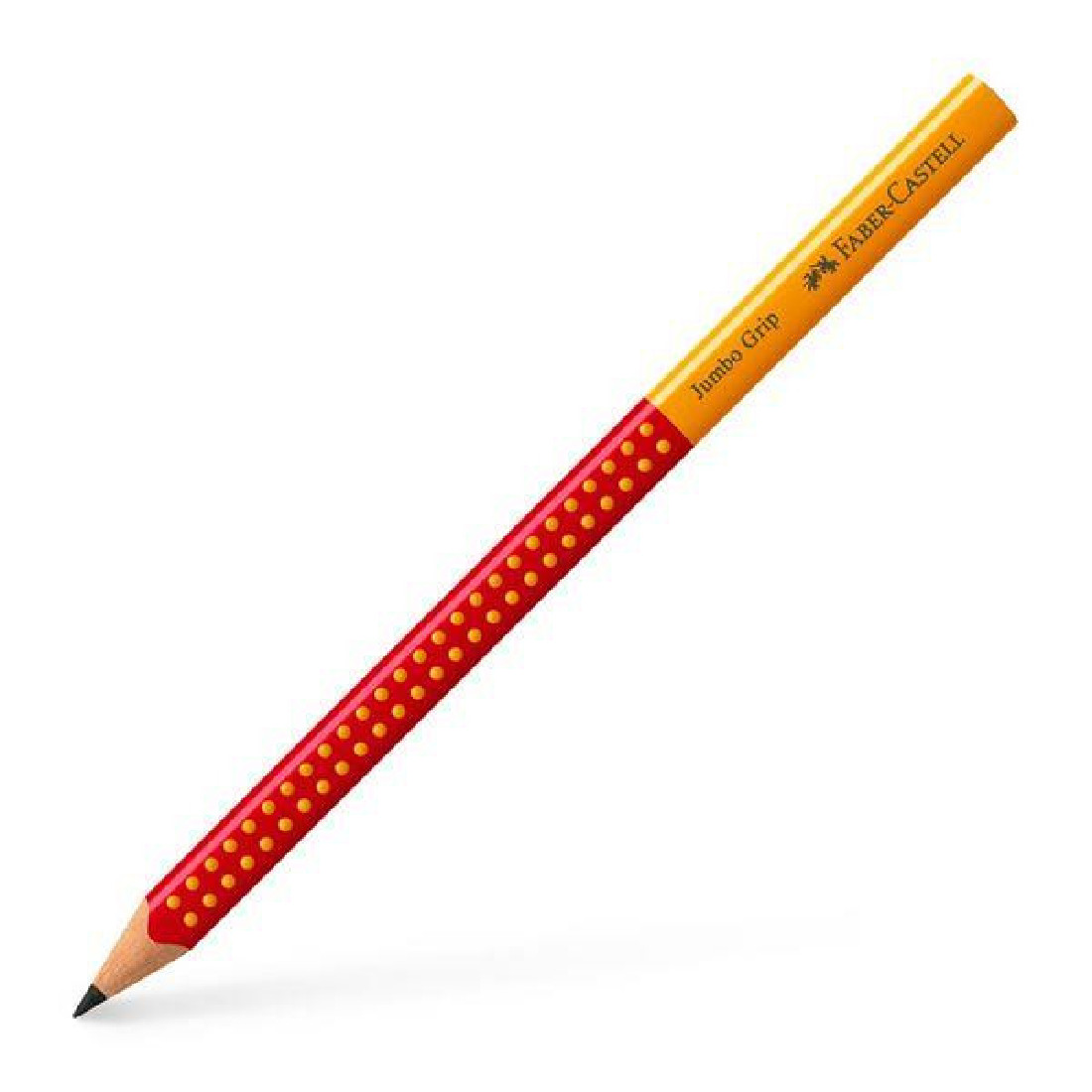 Faber Castell Δίχρωμο μολύβι Jumbo Grip, κόκκινο/πορτοκαλί 111930