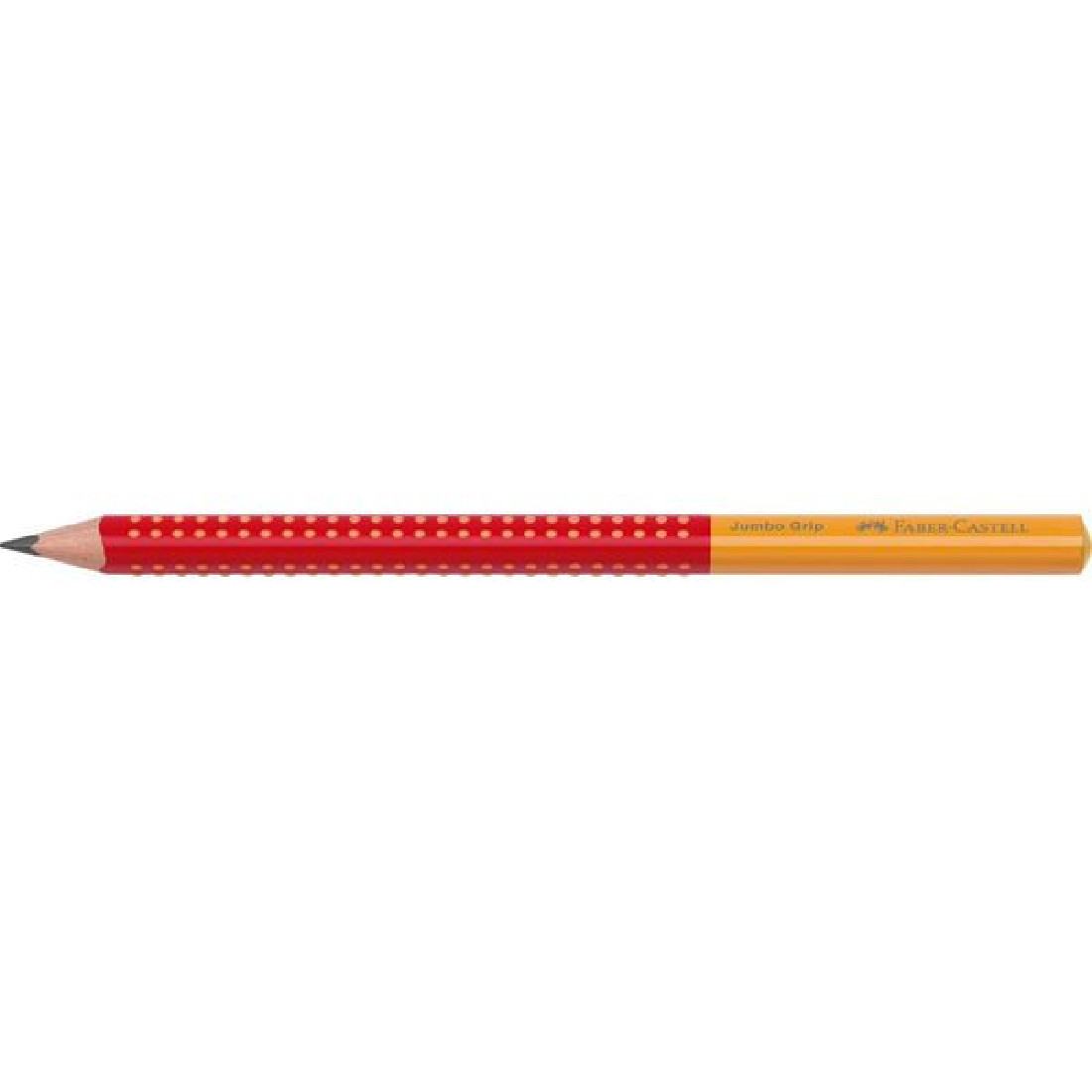 Faber Castell Δίχρωμο μολύβι Jumbo Grip, κόκκινο/πορτοκαλί 111930