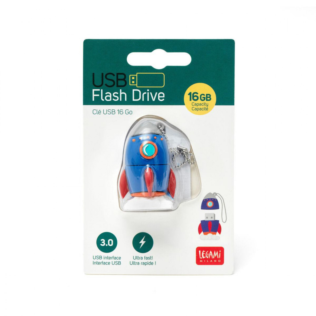 3.0 USB Flash Drive - 16 GB Rocket Legami