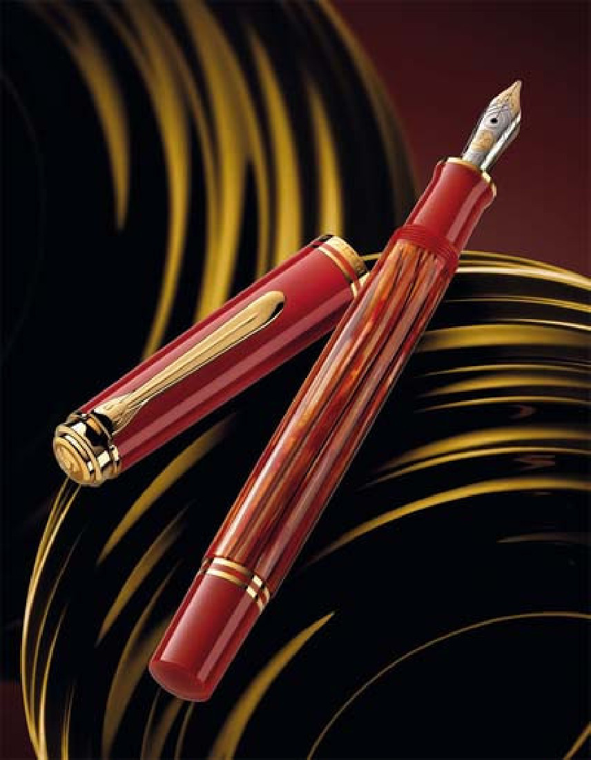 Pelikan Souveran M600 Tortoishell Red Special Edition (Extra Fine)