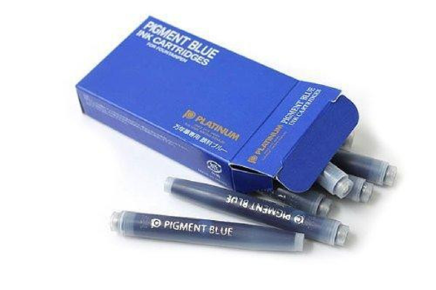 Platinum Cartridges(10) pigment blue for fountain pens