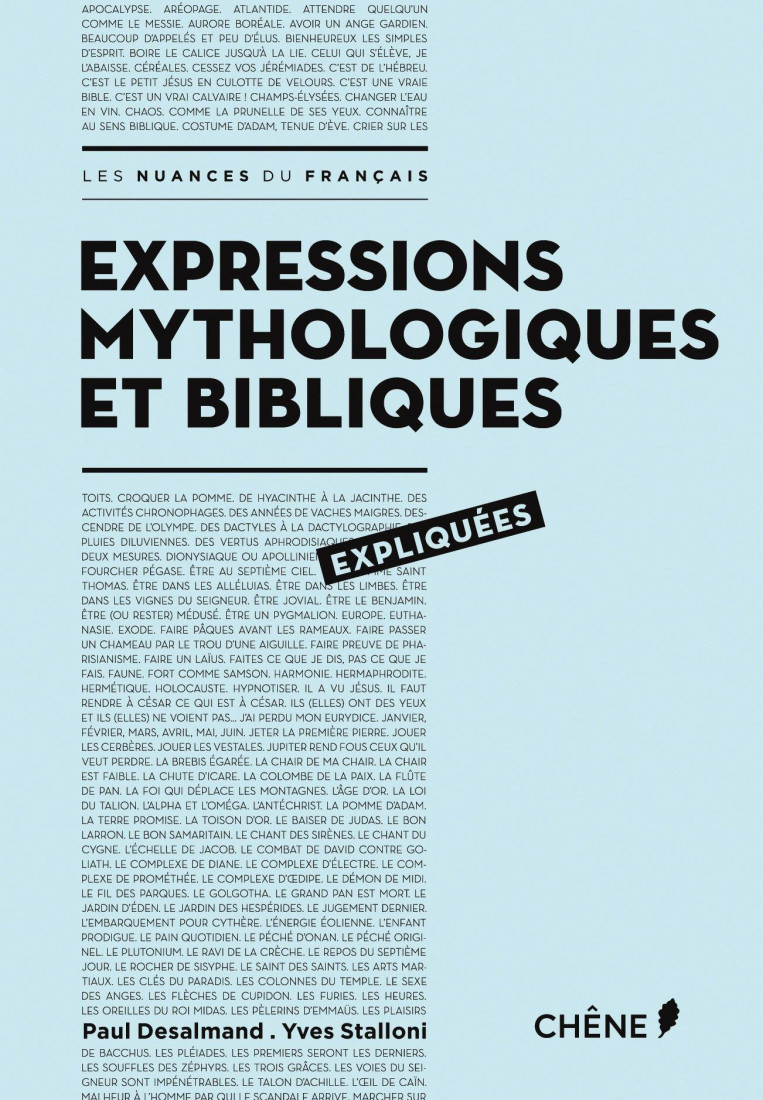 EXPRESSIONS MYTHOLOGIQUES ET BIBLIQUES EXPLIQUES PB