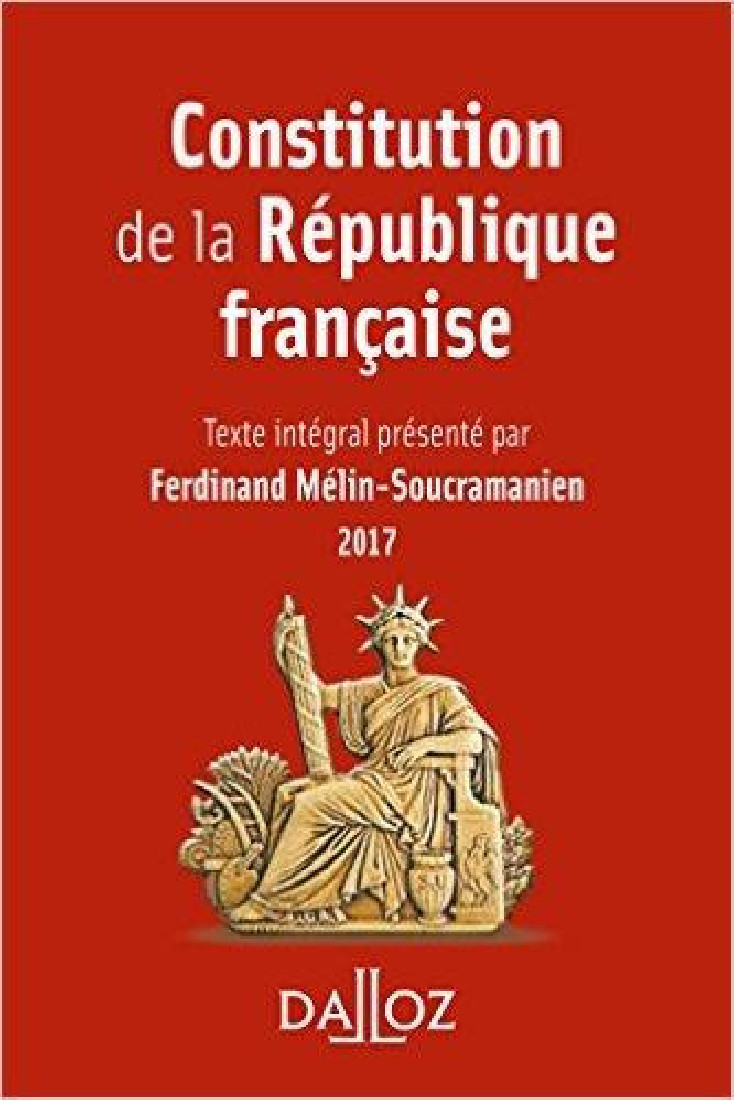 CONSTITUTION DE LA REPUBLIQUE FRANCAISE 2017  POCHE