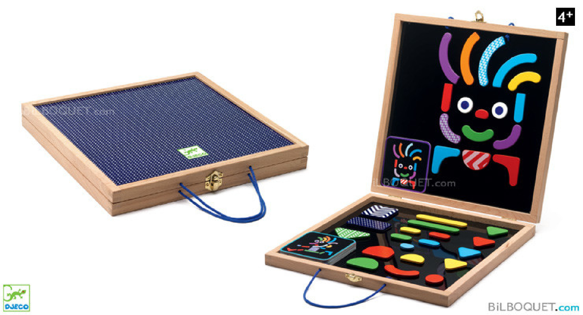 Geocharacter - Ξύλινα μαγνητάκια σε κασετίνα Πορτραίτα - χαρακτήρες  03136 DJECO