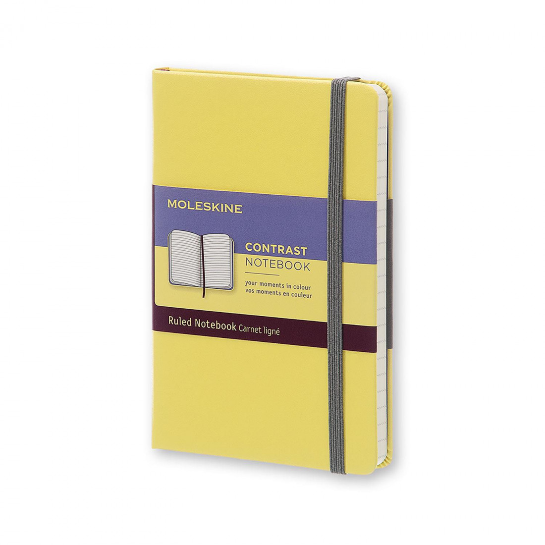 Notebook Pocket 9x14 Ruled Yellow Hard Cover Moleskine