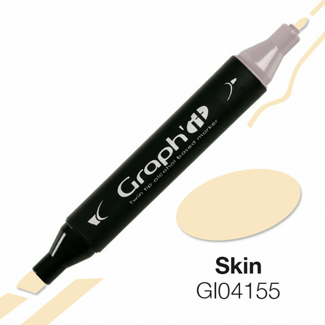 Μαρκαδόροι Graph it σε σετ 3 τεμαχίων με βάση το αλκοόλ για ζωγραφική σε αποχρώσεις δέρματος G100373