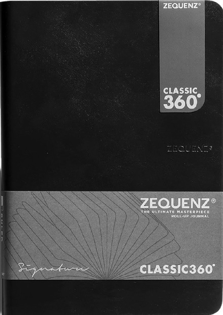 Notebook classic 360 black B6(12,5X17,9) 200pages Ruled cs-bkr Zequenz