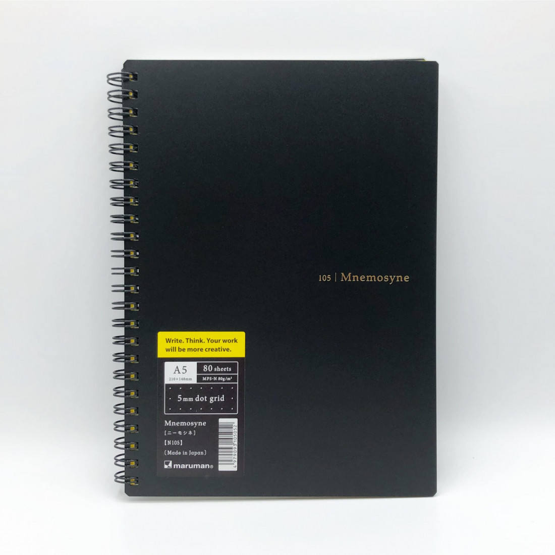 Mnemosyne spiral notebook 105 A5 5mm 80sheets dot 80gr