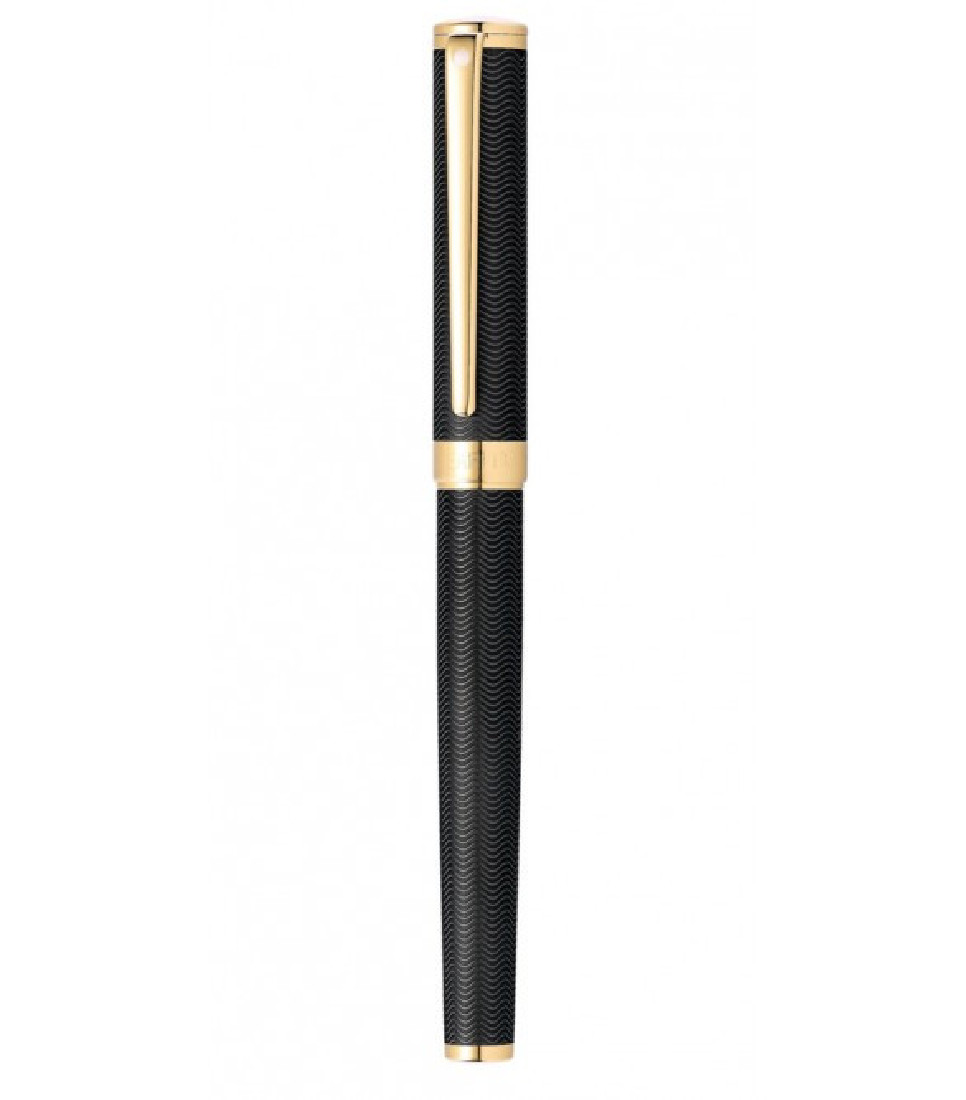 Sheaffer Intensity Engraved Black GT Fountain Pen 9242-0