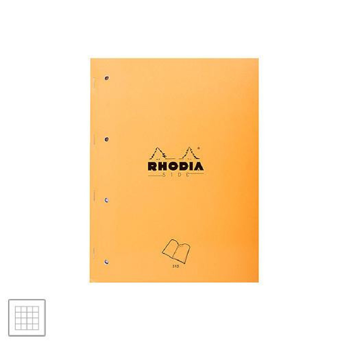 Stapled pad on long side Α4+ squared Orange 80sheets 80gr 18016 Rhodia