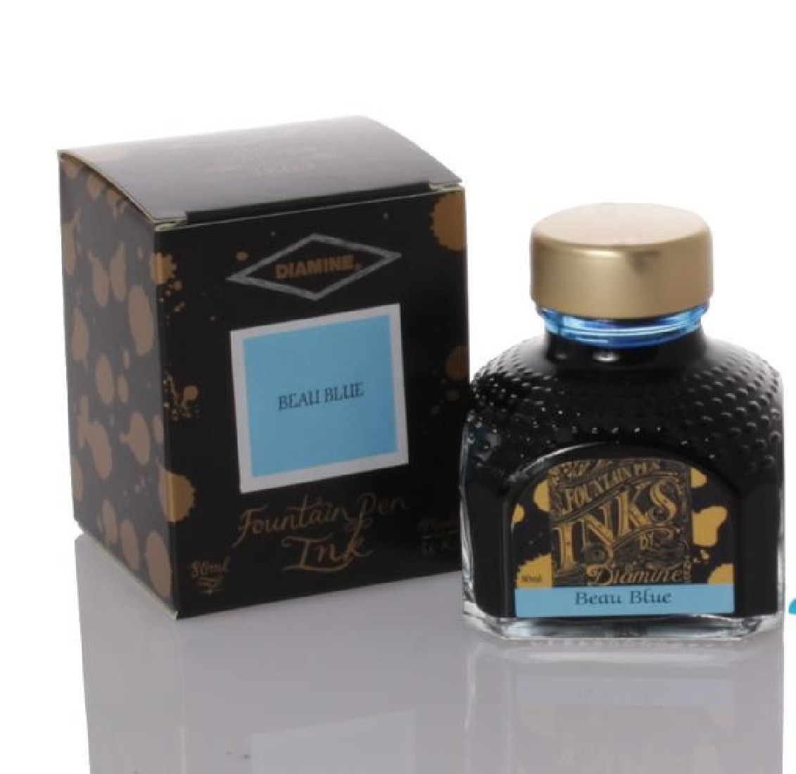 Diamine 80ml Beau blue 085 Fountain pen ink bottle