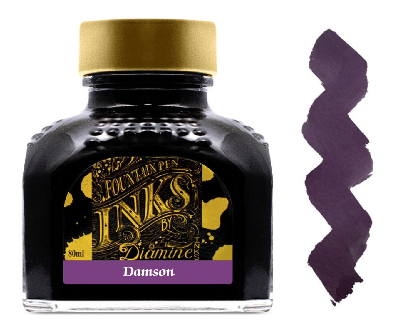 Diamine 80ml  Damson 063 Fountain pen ink bottle