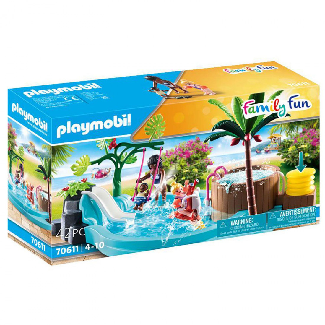 PLAYMOBIL 70611 Παιδική πισίνα με υδρομασάζ