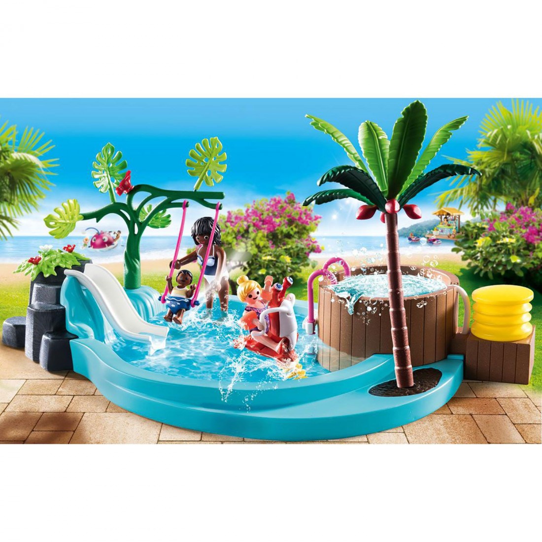 Family fun Παιδική πισίνα με υδρομασάζ 70611 Playmobil