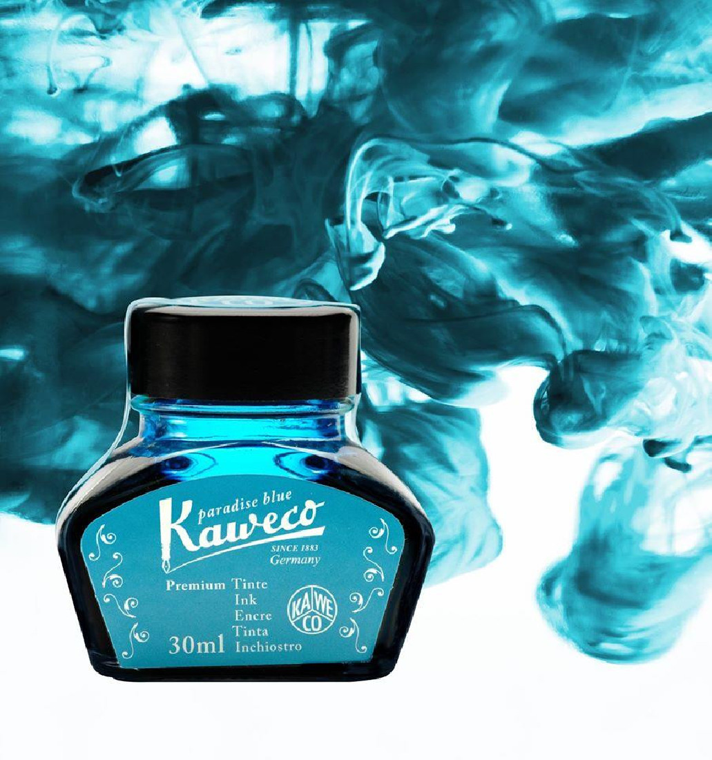 Kaweco ink bottle 30ml Premium Paradise Blue
