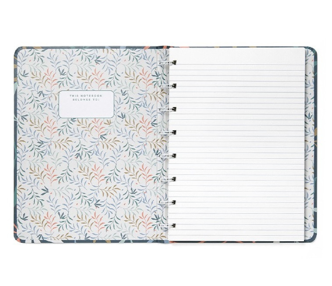 Notebook Refillable Ruled A5 Botanical Blue 179518 Filofax