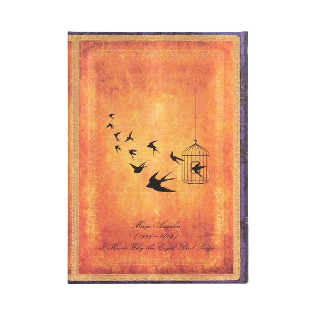 Paperblanks Angelou, I Know Why the Caged Bird Sings, Midi lined notebook