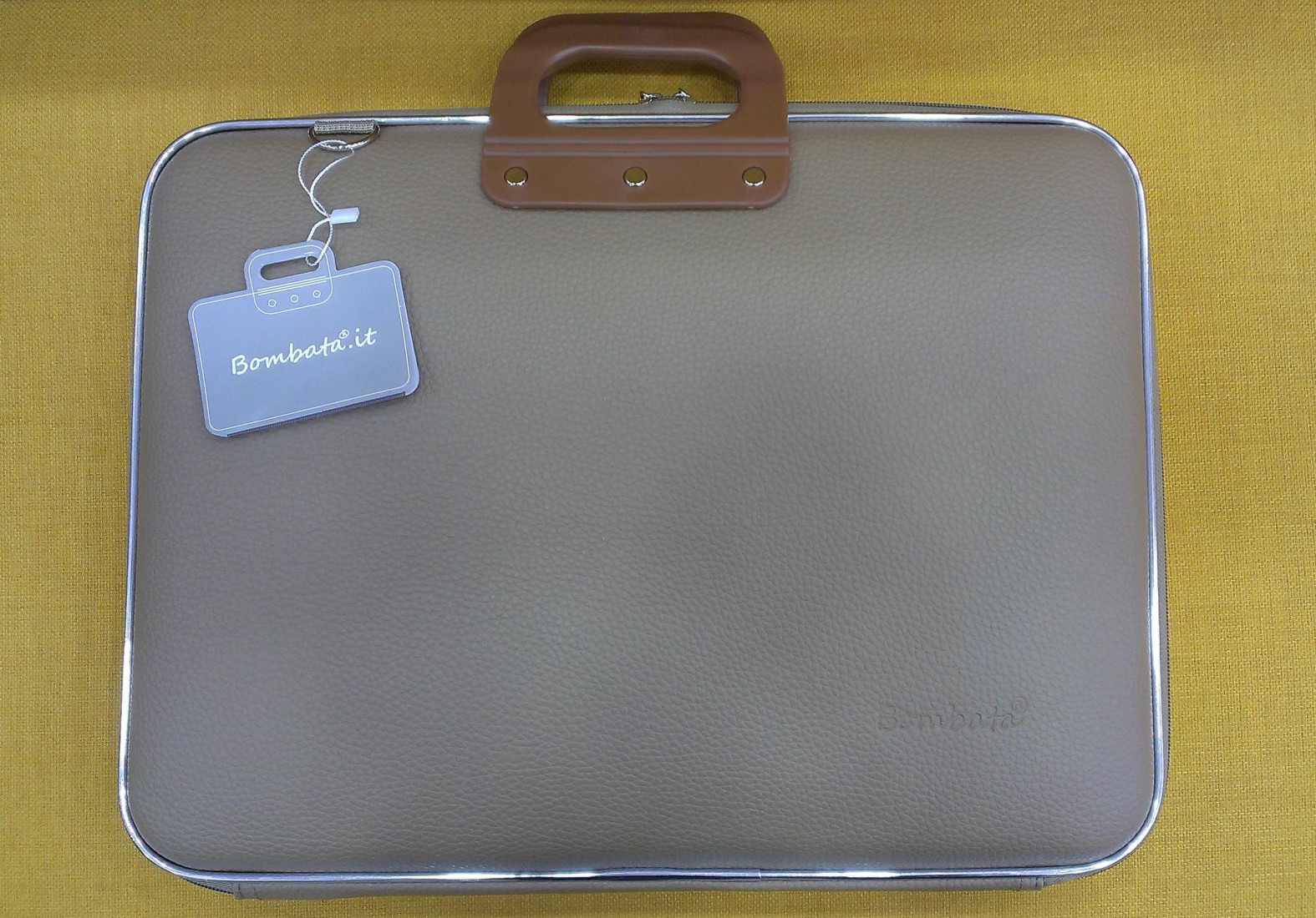 BRIEFCASE LAPTOP 15,6 CLASSIC TAUPE BOMBATA