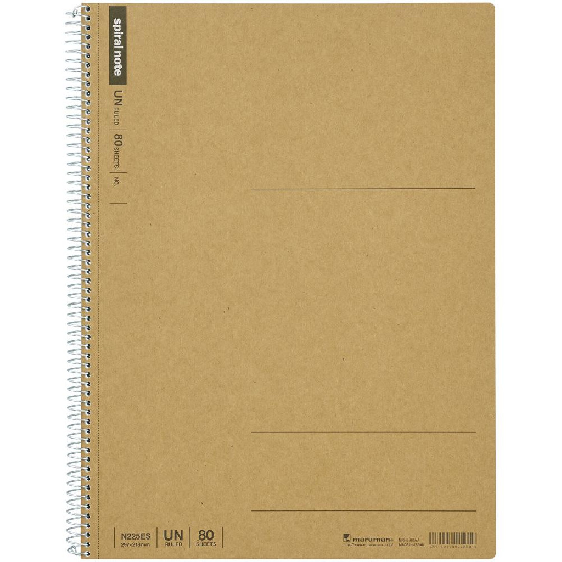 Maruman A4 spiral notebook plain 80 sheets N225ES M